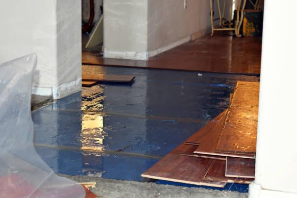 Professional Emergency Water Damage Restoration technician working in Victoria, VA